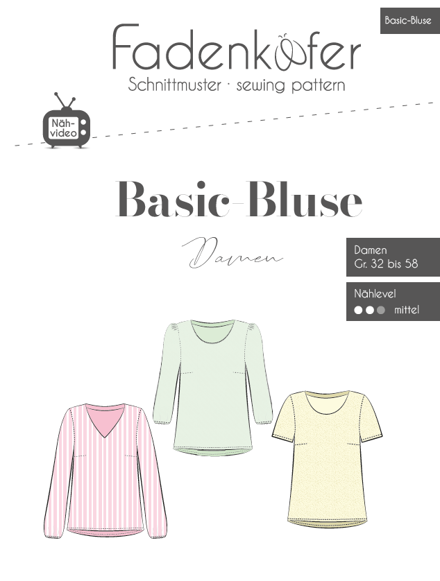 fadenk-fer-basic-bluse-papierschnittmuster-damen-32-58 image 1