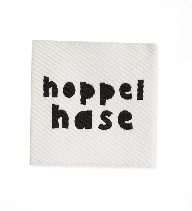 paul-clara-weblabel-hoppel-hase-etikett-3-5-x-3-5-cm image 1