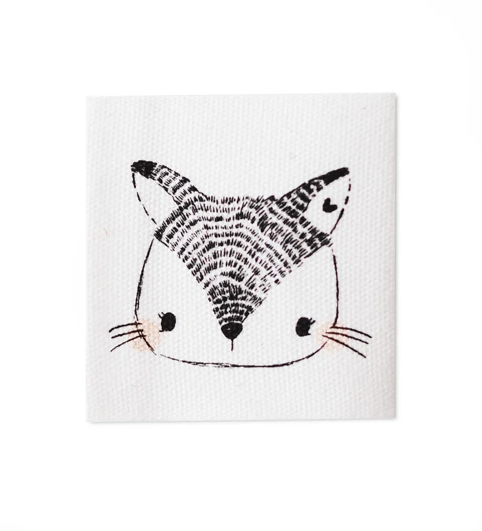 paul-clara-boho-fuchs-baumwolllabel-3-5-x-3-5-cm image 1