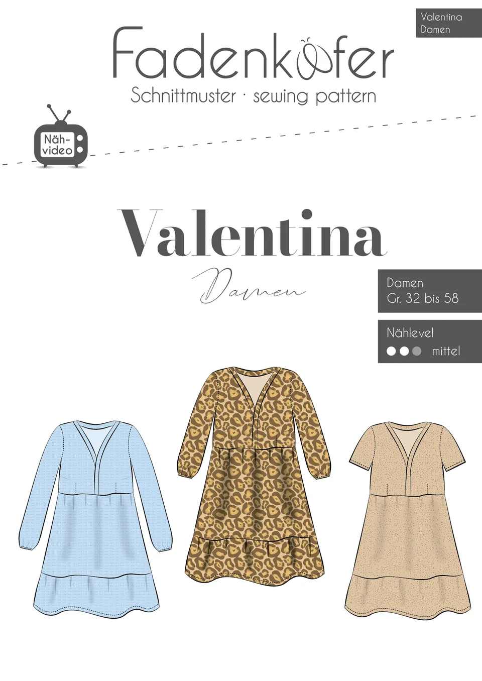 fadenk-fer-valentina-papierschnittmuster-kleid-damen-32-58-boho image 1