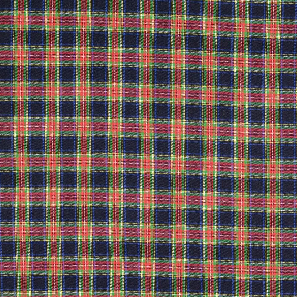 n-hfrosch-stoffe-flanell-schottenkaro-dunkelblau-baumwolle image 1