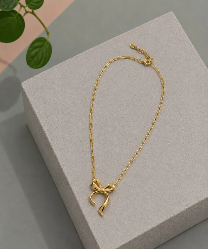 lenipepunkt-kette-schleife-gold-edelstahl-40-cm-26-schmuck image 1