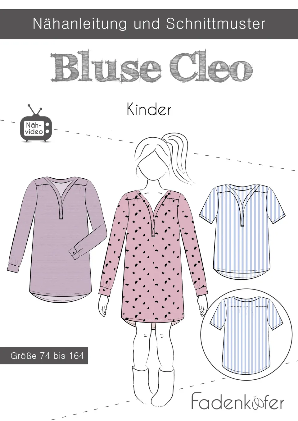 fadenk-fer-cleo-papierschnittmuster-bluse-kinder-74-164 image 1