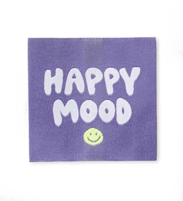 paul-clara-weblabels-happy-mood-label-lila-4x4-cm image 1