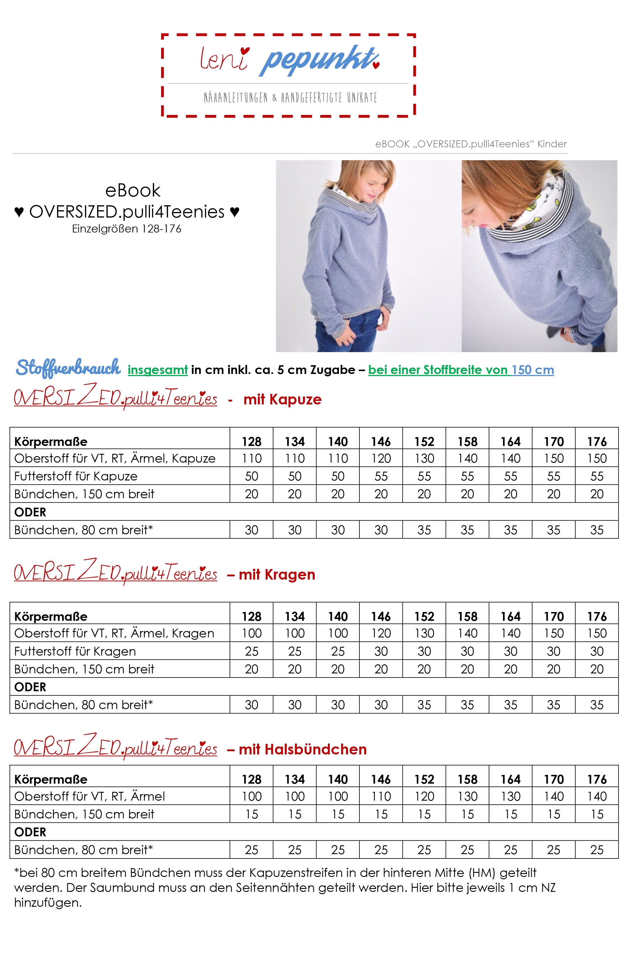lenipepunkt-121-oversized-pulli4teenies-schnittmuster-gr-128-176 image 2