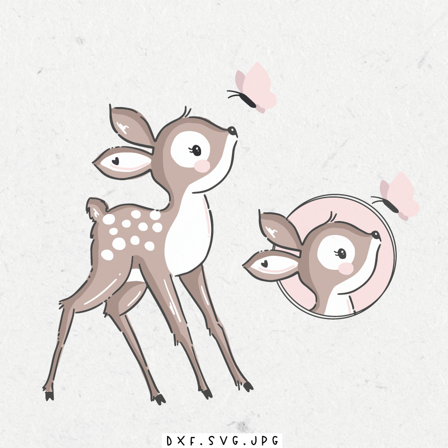 paul-clara-plottdateien-bambi-bella-plottervorlage-download image 1