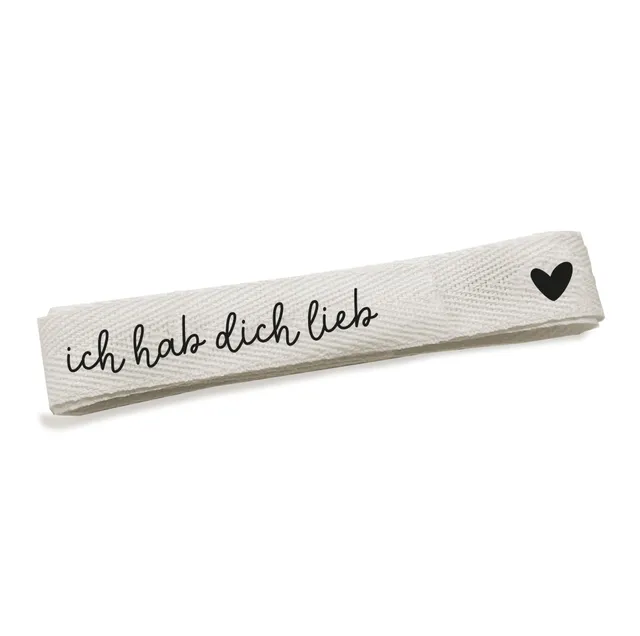paul-clara-b-nder-baumwoll-band-ich-hab-dich-lieb-ecru image 1