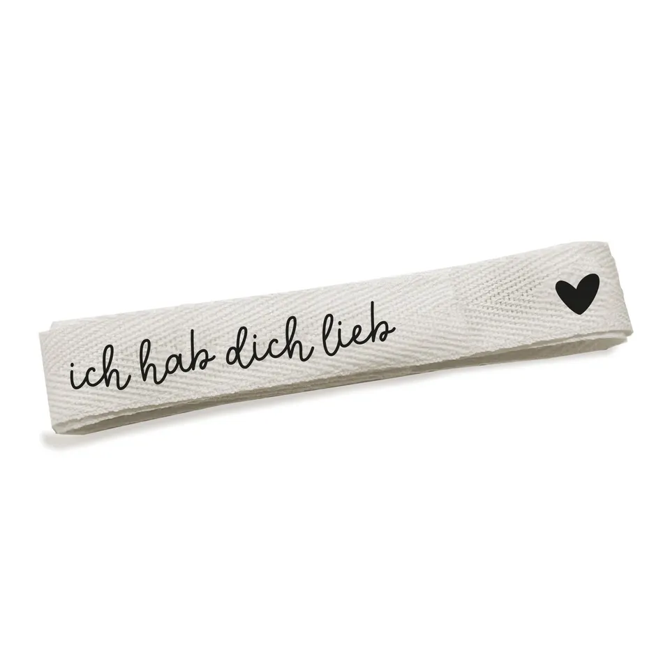paul-clara-b-nder-baumwoll-band-ich-hab-dich-lieb-ecru image 1