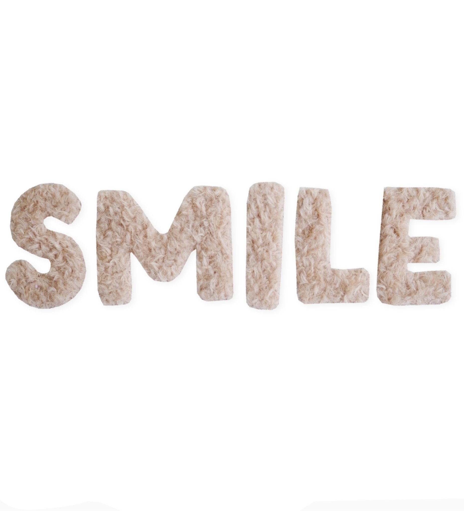 paul-clara-teddy-patches-smile-iron-on-chenille-17-cm image 1