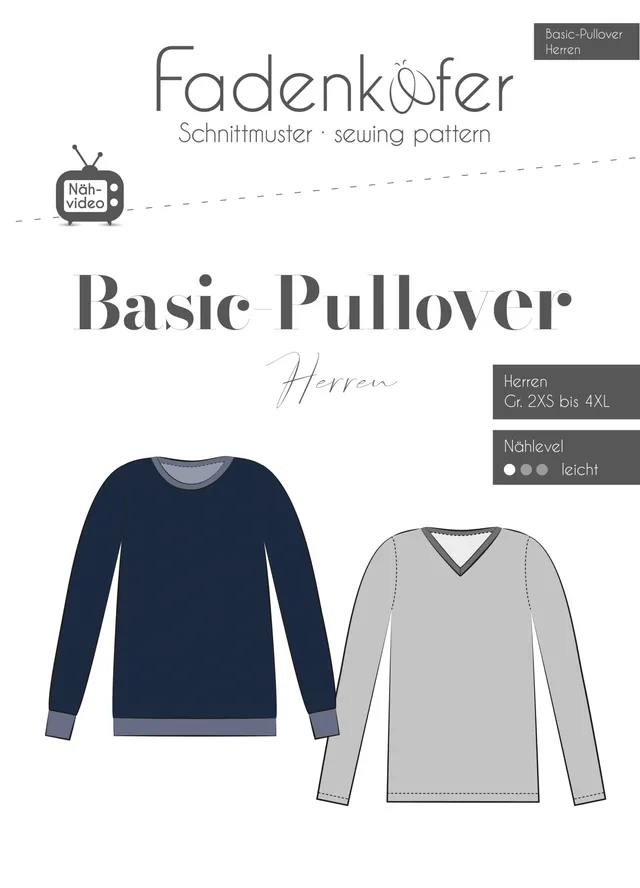 fadenk-fer-basic-pullover-herren-papierschnittmuster-sonderposten image 1