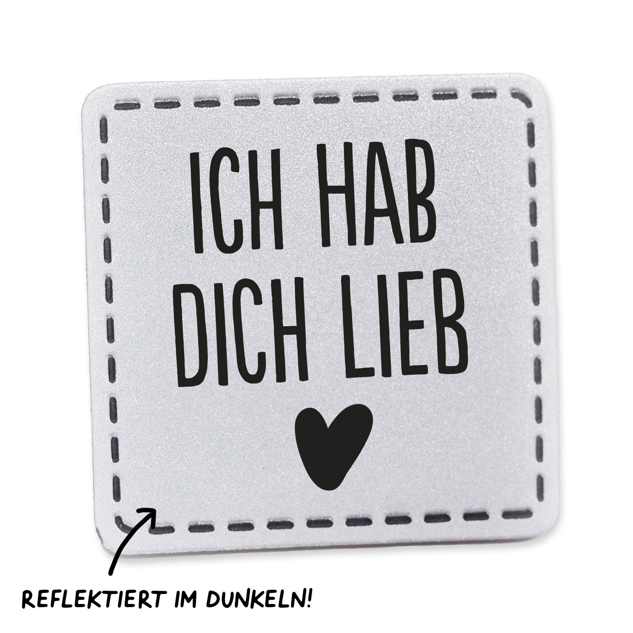 paul-clara-ich-hab-dich-lieb-reflektorlabel-iron-on-4-x-4-cm image 1
