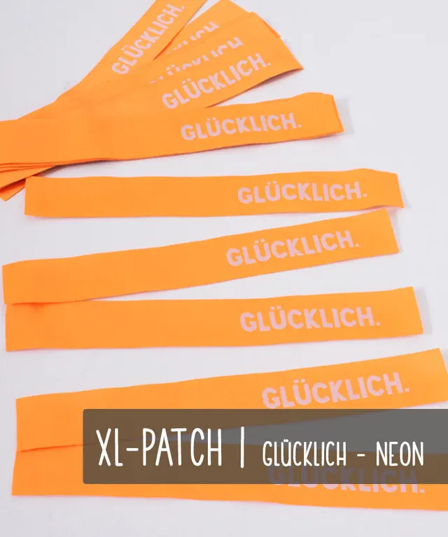 lenipepunkt-kurzwaren-xl-patch-gl-cklich-grau-neongelb image 1