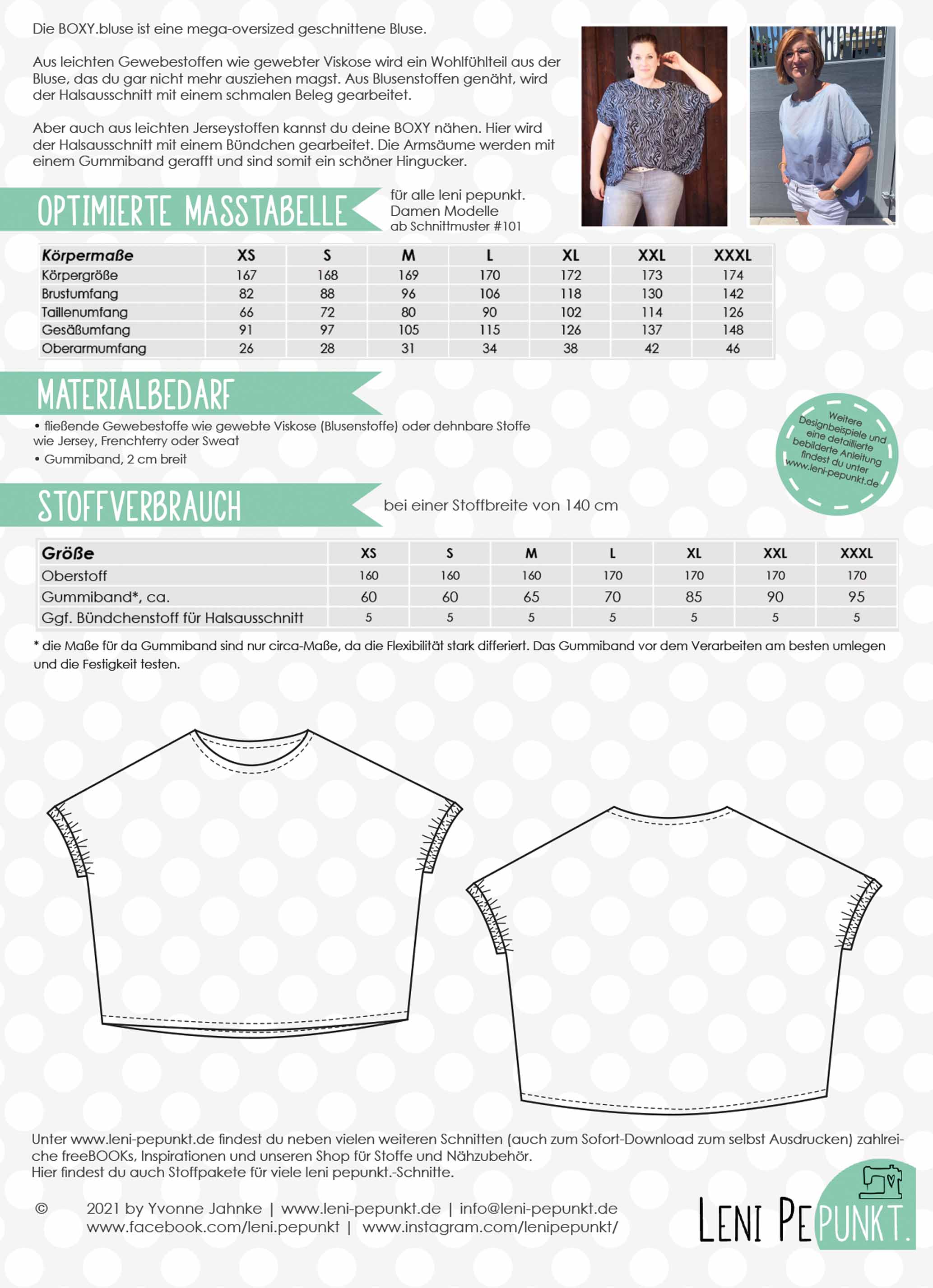 lenipepunkt-boxybluse-papierschnittmuster-bluse-xs-xxxl-oversize image 3