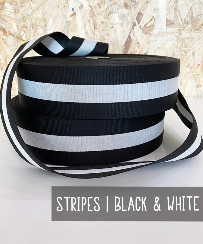 lenipepunkt-kurzwaren-gurtband-stripes-black-white-5-5cm-polyester image 1
