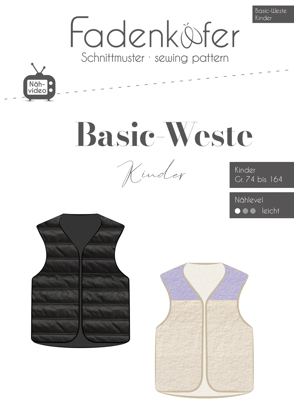 fadenk-fer-basic-weste-papierschnittmuster-kinder-74-164 image 1