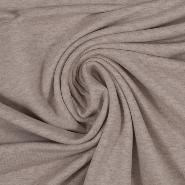 fadenk-fer-stoffe-french-terry-1173-meliert-beige-0-5-m-baumwolle image 1