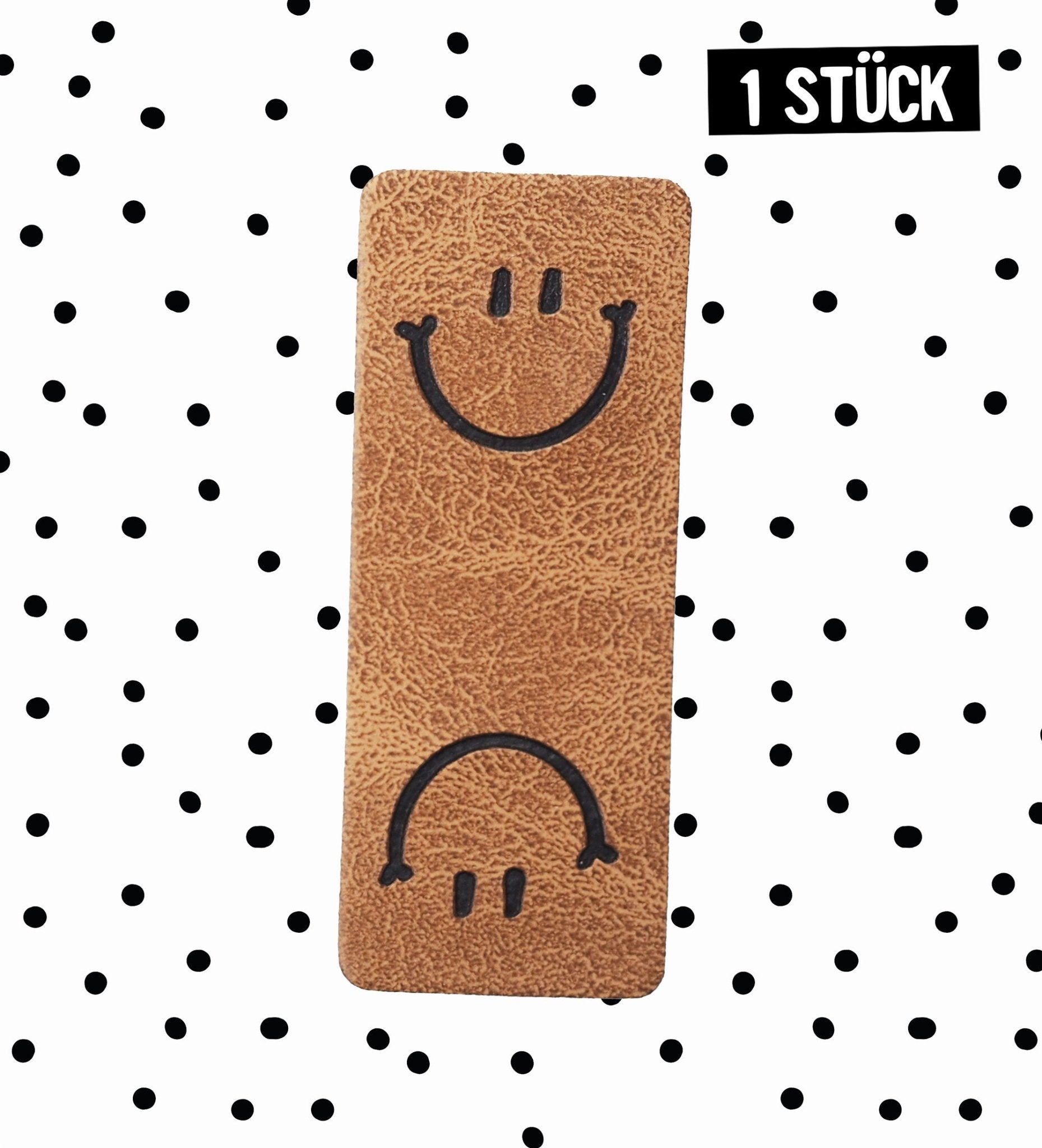 paul-clara-smile-klapp-kunstlederlabel-2x5-cm image 1