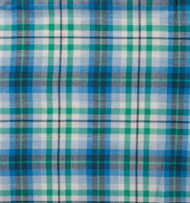 fadenk-fer-baumwolle-mint-blau-kariert-stoff-0-5-m image 1