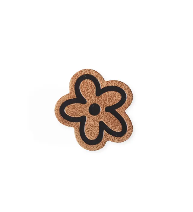 paul-clara-mini-blume-kunstlederlabel-zum-aufb-geln-2-5-cm image 1