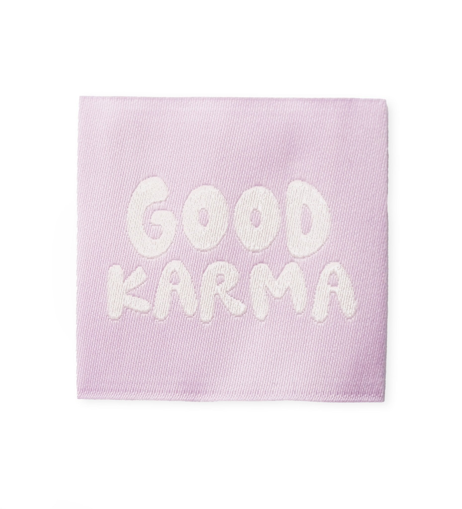 paul-clara-weblabels-good-karma-label-zum-ann-hen-polyester image 1