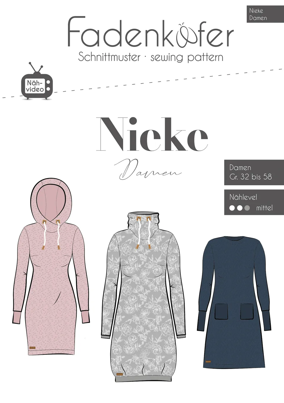fadenk-fer-nieke-damen-kleid-schnittmuster-32-58 image 1