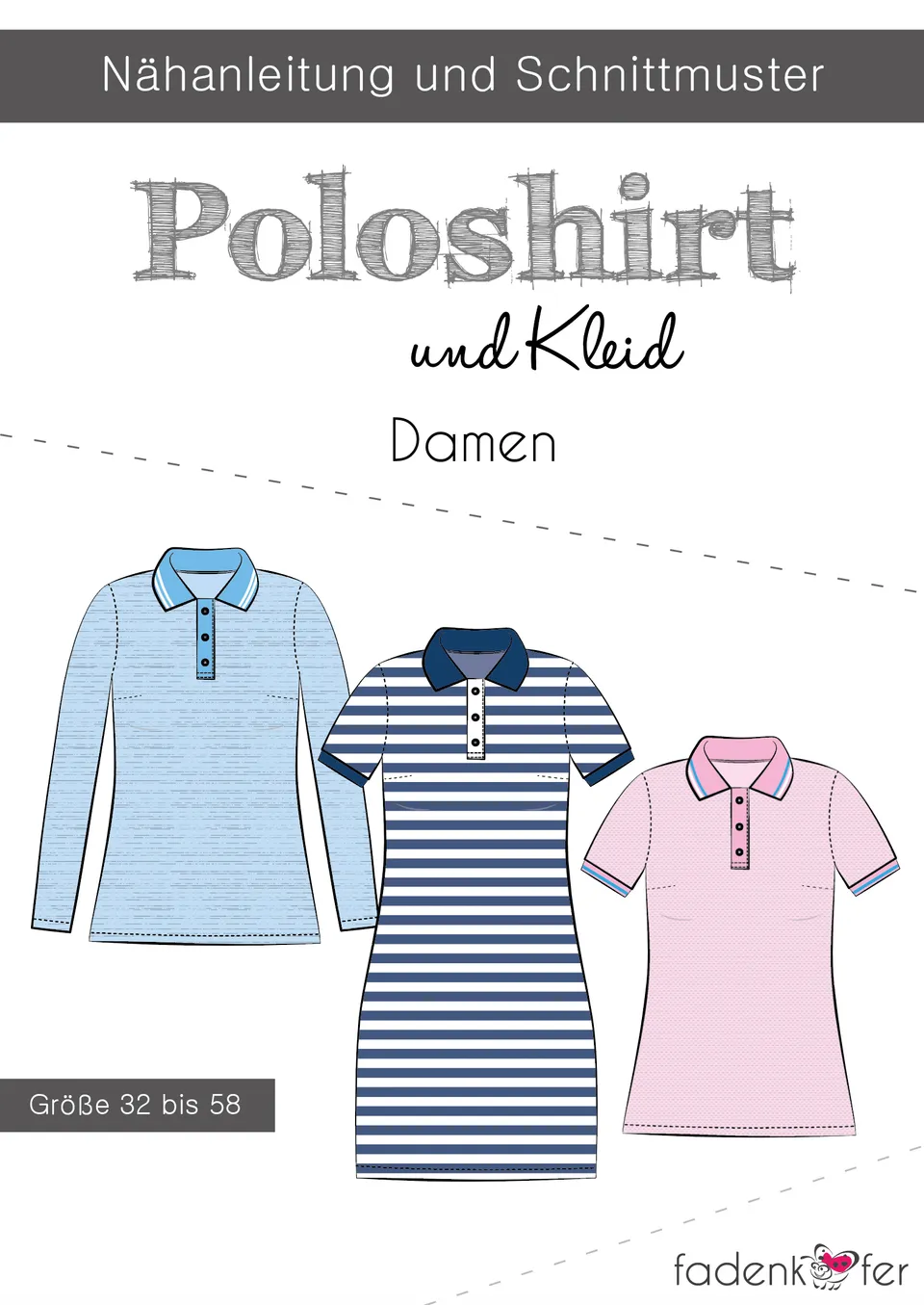 fadenk-fer-poloshirt-und-kleid-papierschnittmuster-damen image 1