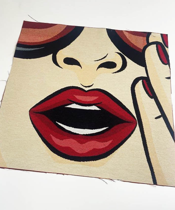 lenipepunkt-gobelin-panel-pop-art-mund-bob-47x47-cm image 4