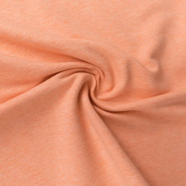 n-hfrosch-stoffe-sweat-meliert-koralle-jenna-meterware image 1