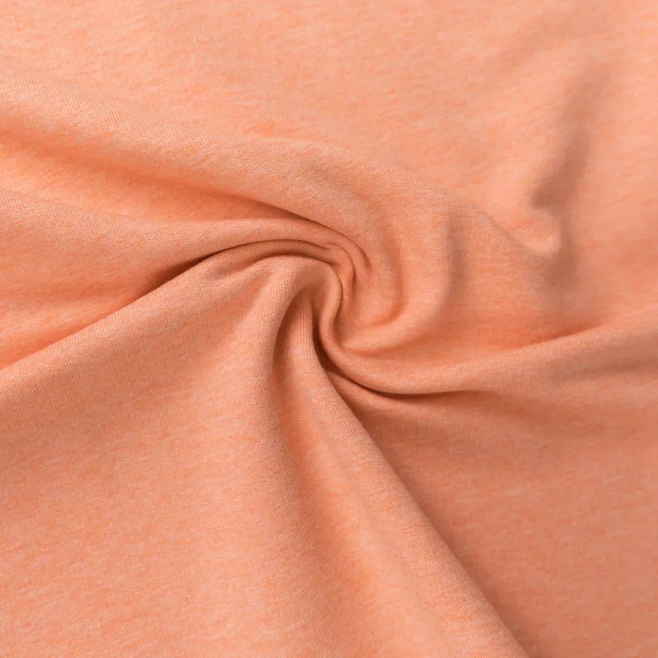 n-hfrosch-stoffe-sweat-meliert-koralle-jenna-meterware image 1