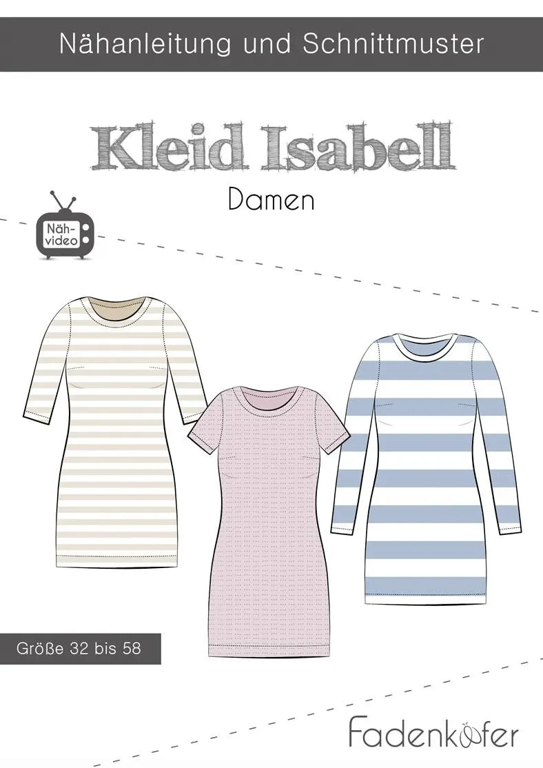 fadenk-fer-kleid-isabell-papierschnittmuster-damen-kleid image 1