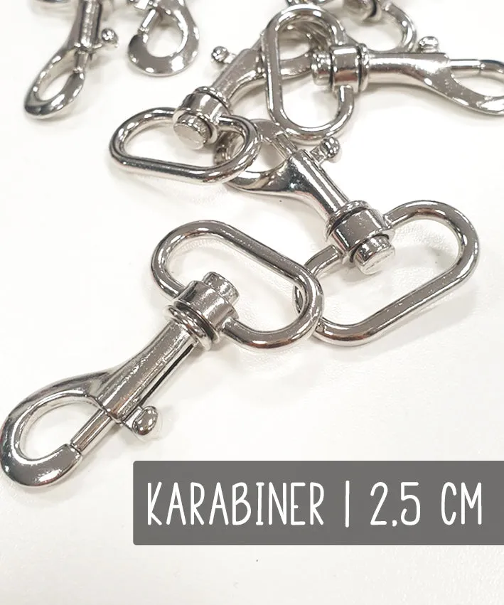 lenipepunkt-kurzwaren-karabiner-25-mm-silber-wirbel image 1