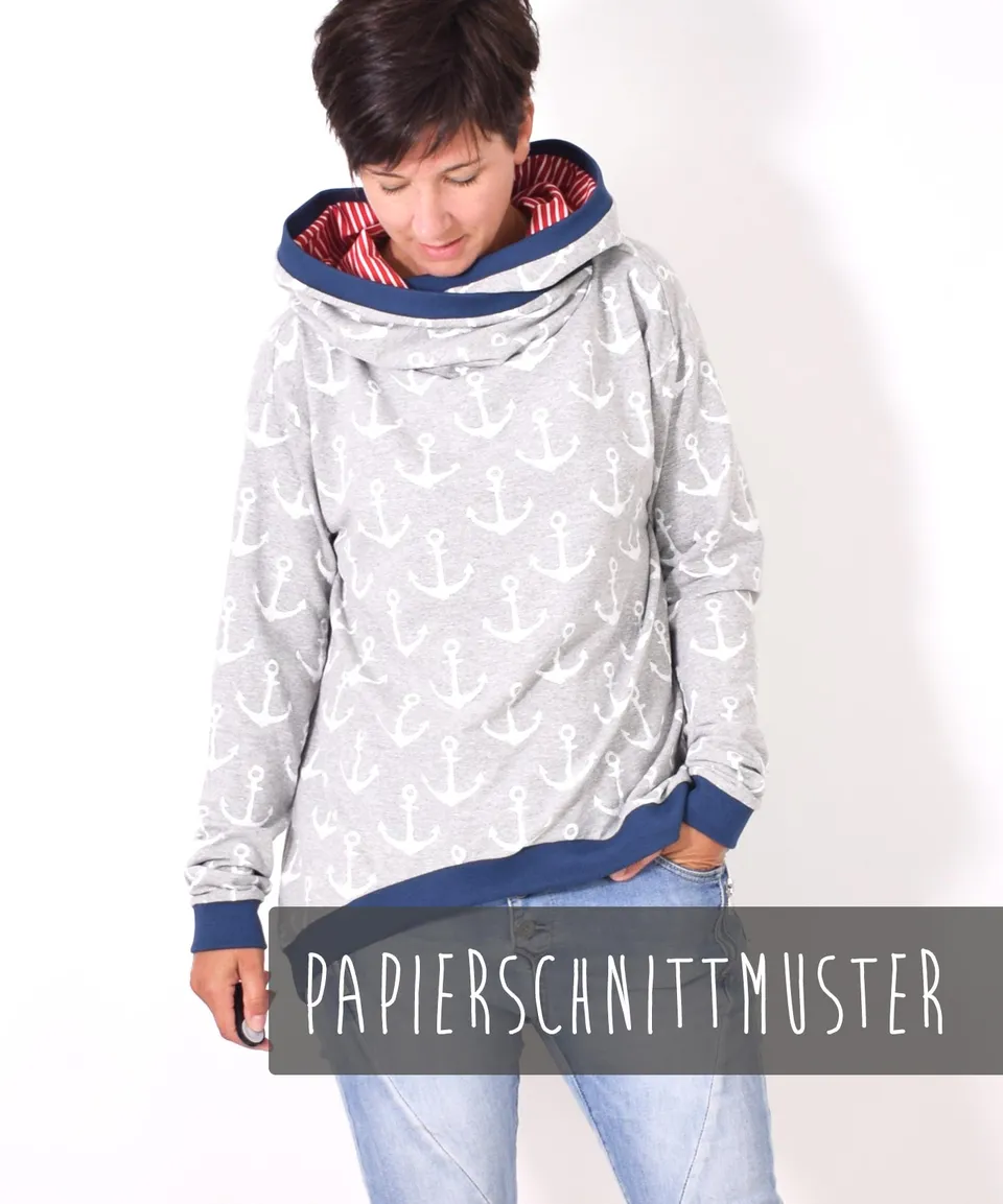 lenipepunkt-oversized-pulli-papierschnitt-xs-xxxl-kapuze image 1