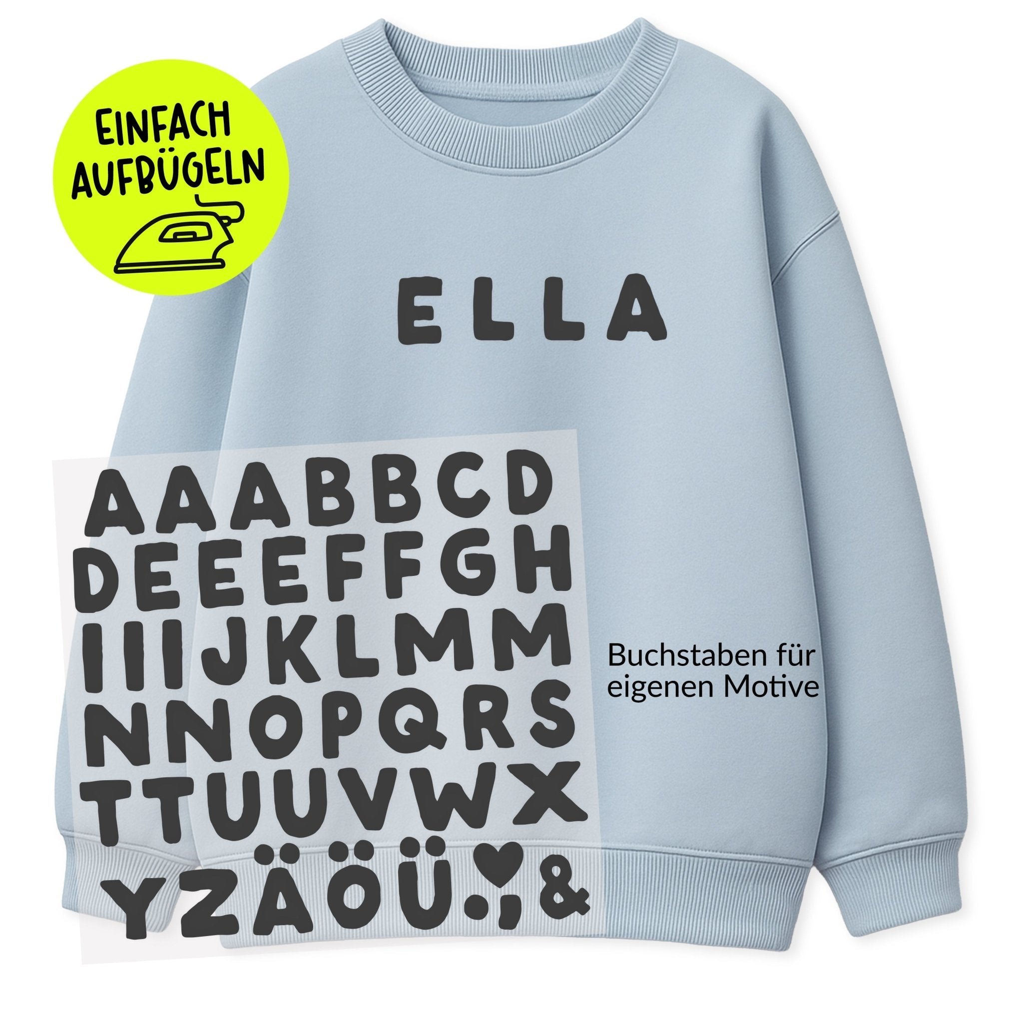 paul-clara-flock-patches-abc-buchstaben-patch-iron-on image 5