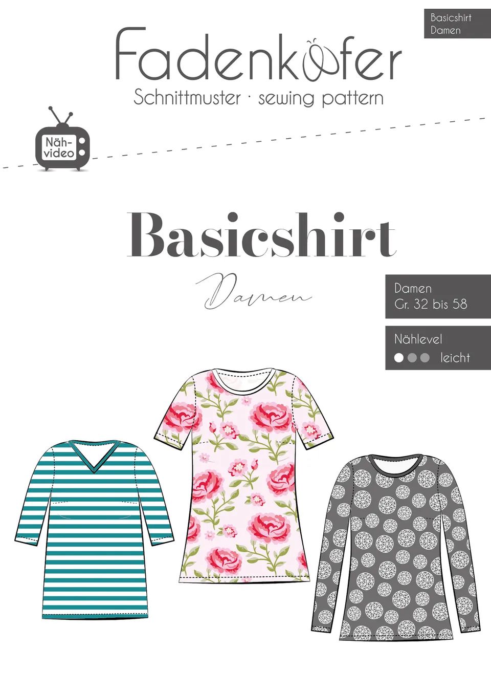fadenk-fer-basicshirt-damen-papierschnittmuster-jersey-shirt image 1