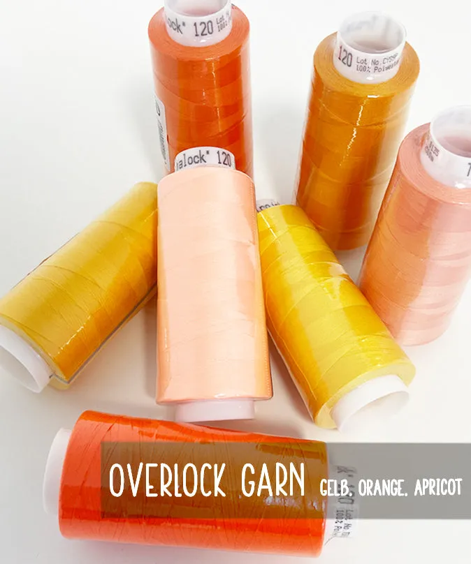 lenipepunkt-trojalock-overlock-garn-gelb-orange-apricot-2500-m image 1