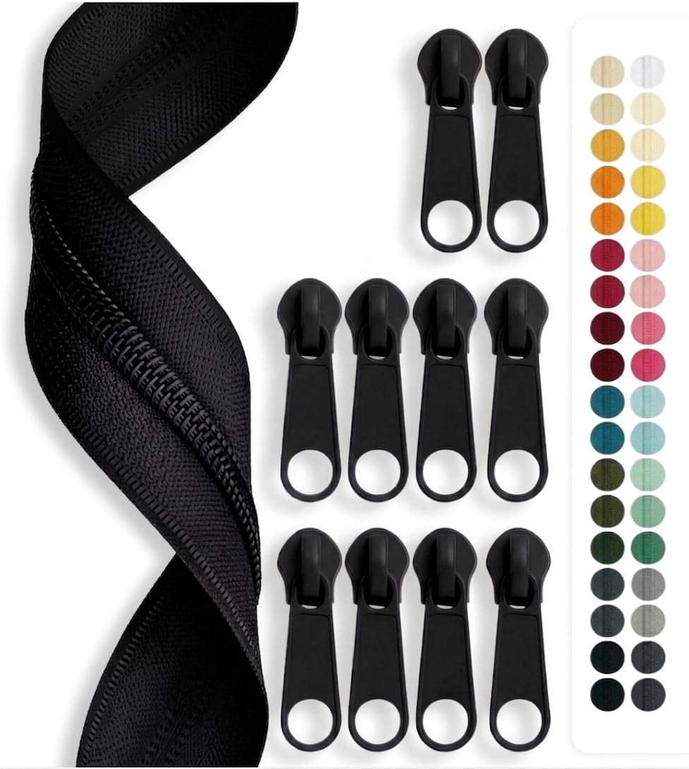 jajasio-endlos-rei-verschluss-5m-wei-5mm-10-zipper image 5