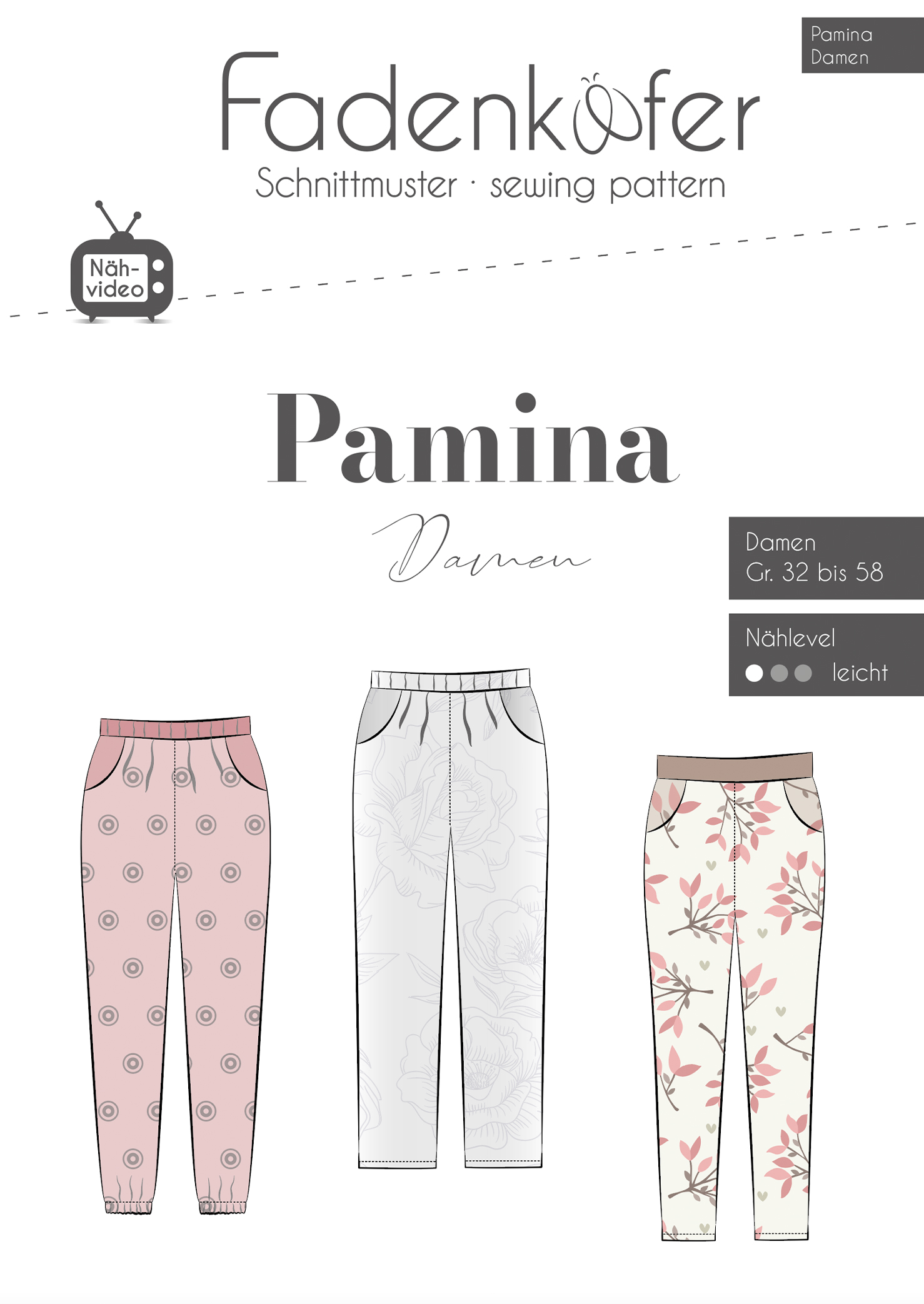 fadenk-fer-pamina-damen-papierschnittmuster-hose-32-58 image 1