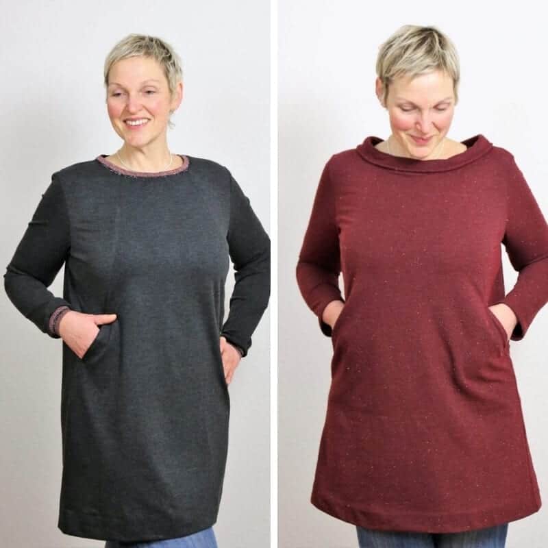 sew-simple-moxie-tunika-kleid-schnittmuster-papierschnitt-jersey image 1