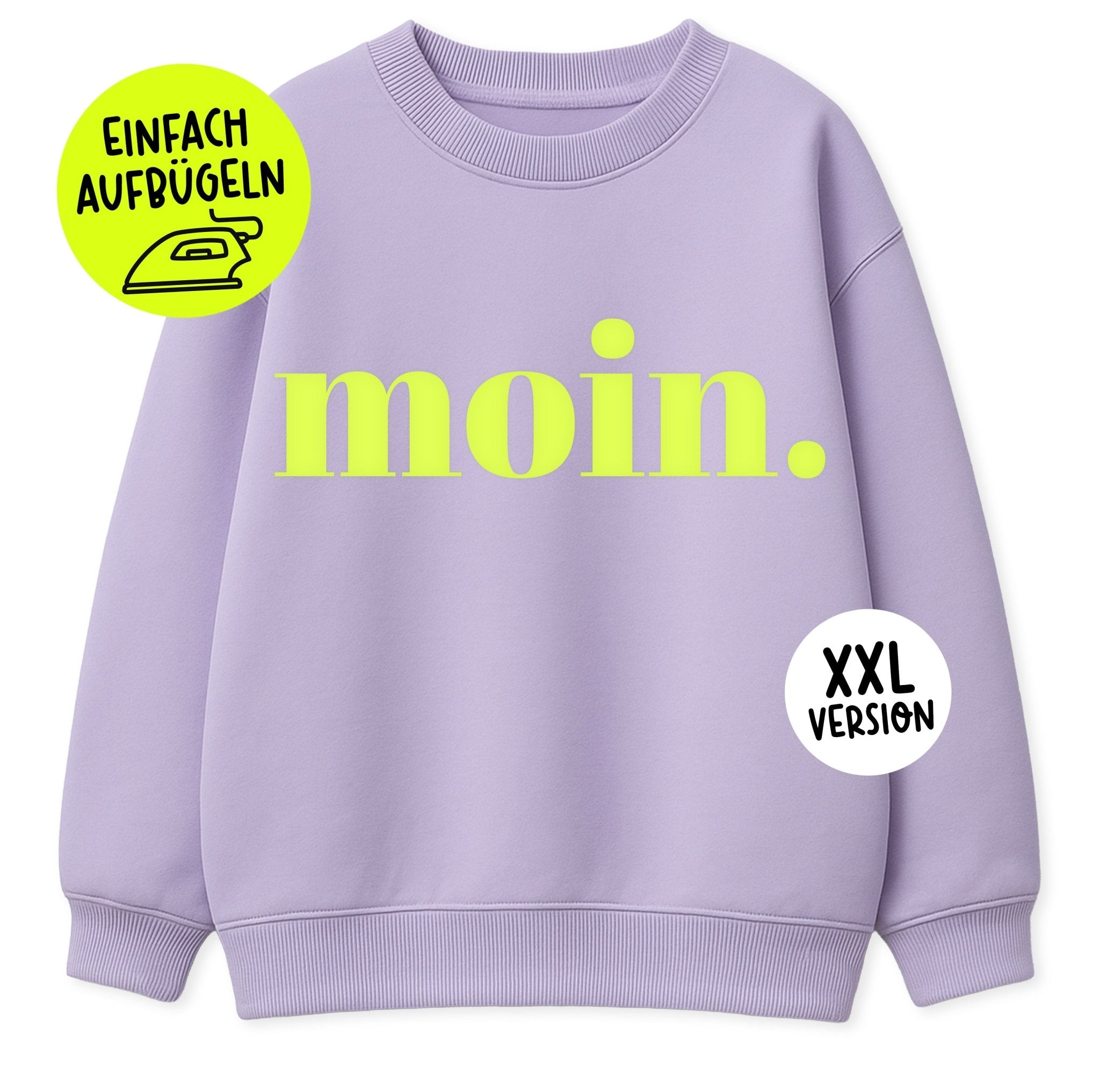 paul-clara-flock-patches-moin-xxl-iron-on-dunkelgr-n image 1