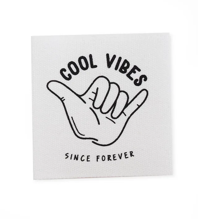 paul-clara-baumwolllabel-cool-vibes-only-3-8-x-3-8-cm image 1