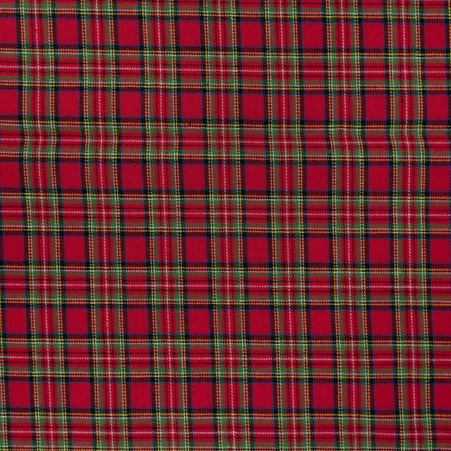 n-hfrosch-stoffe-flanell-schottenkaro-rot-baumwollstoff-baumwolle image 1