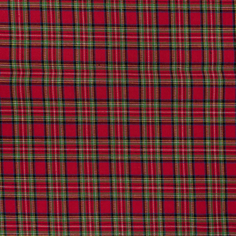 n-hfrosch-stoffe-flanell-schottenkaro-rot-baumwollstoff-baumwolle image 1
