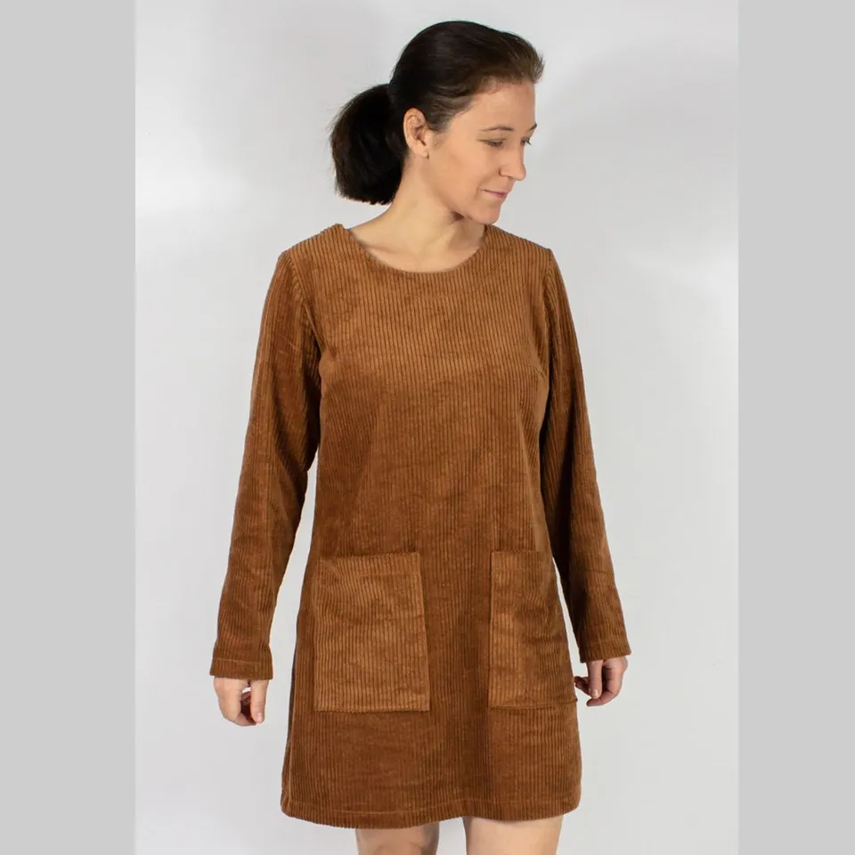 sew-simple-aivie-cordkleid-schnittmuster-pdf-langarm-taschen image 1