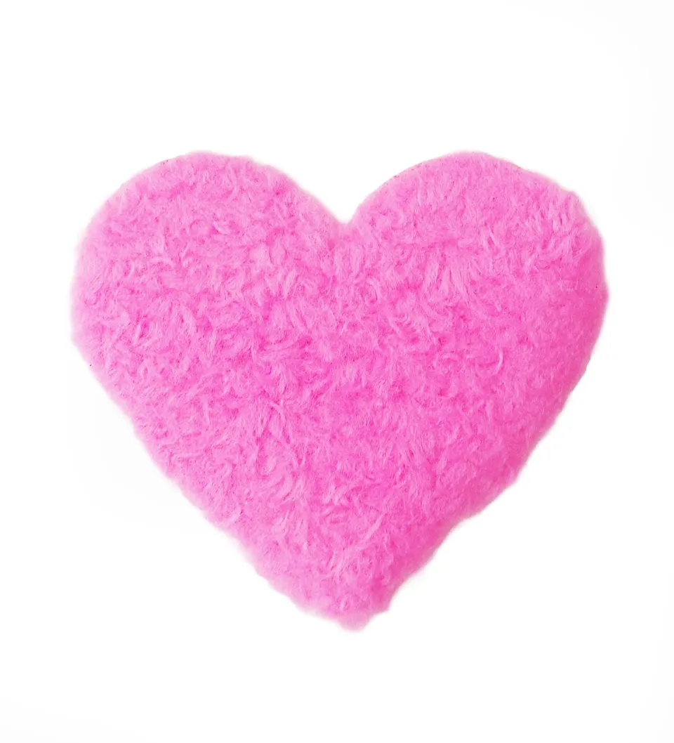 paul-clara-teddy-patches-herz-neonpink-chenille-patch image 1