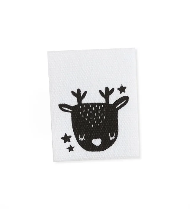 paul-clara-baumwoll-labels-reh-vogel-klapplabel-2x2-5-cm image 1