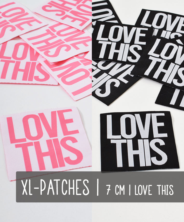 lenipepunkt-love-this-xl-patch-7x7-cm-schwarz-polyester image 1