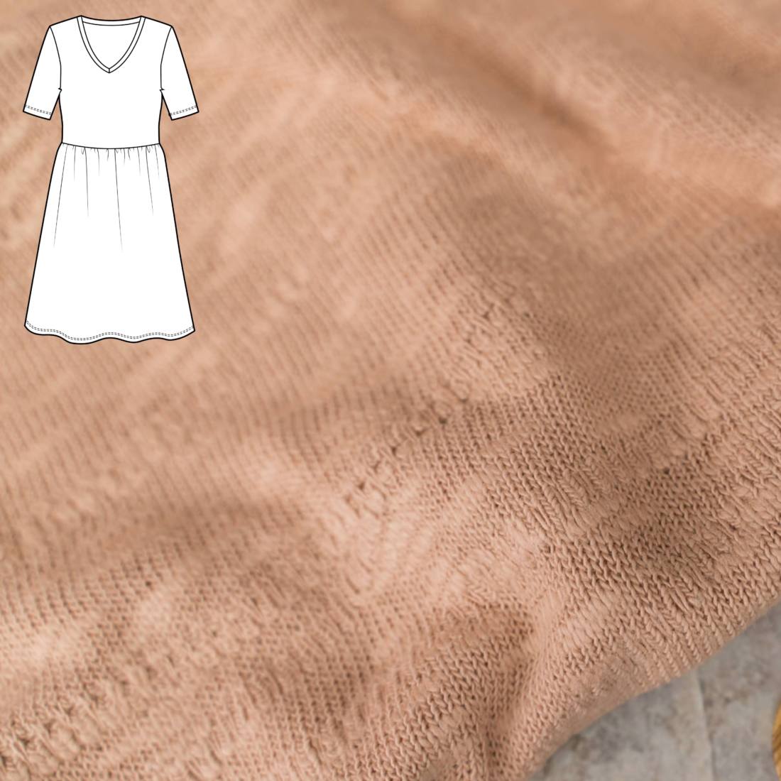 n-hfrosch-gaun-n-hpaket-kleid-slub-strick-nude-bio image 1