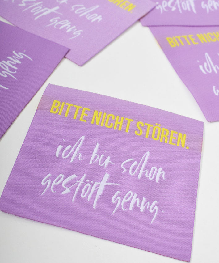 lenipepunkt-kurzwaren-xl-patch-bitte-nicht-st-ren-7x7-cm image 1