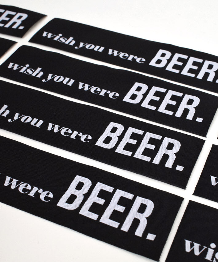 lenipepunkt-wish-you-were-beer-xl-patch-14x3-5-cm-spass image 2