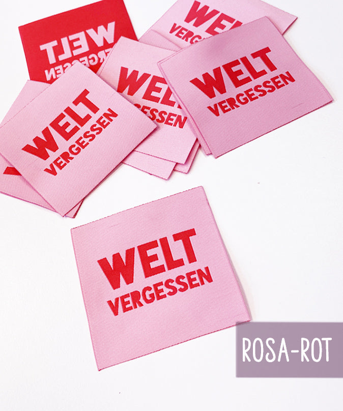 lenipepunkt-welt-vergessen-patch-xl-7x7-cm-rosa-rot image 3